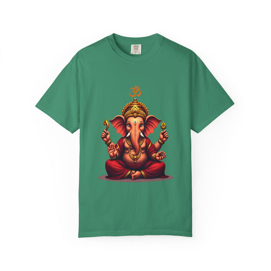 Ganesh Spiritual Unisex T-shirt, Eco-Friendly Tee, Yoga Apparel, Meditation Gift, Bohemian Style