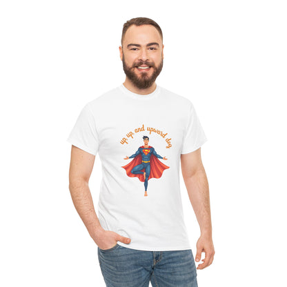 Superhero Motivational Tee, Unisex Cotton Shirt, Gift for Kids, Inspirational Superhero Apparel, Fun Comic T-Shirt