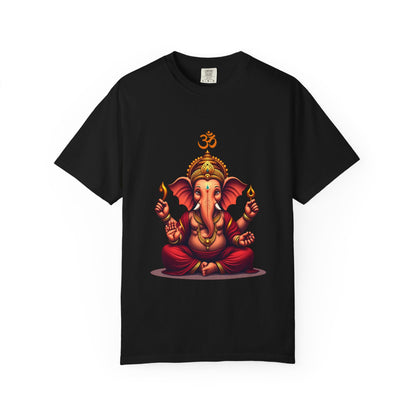 Ganesh Spiritual Unisex T-shirt, Eco-Friendly Tee, Yoga Apparel, Meditation Gift, Bohemian Style