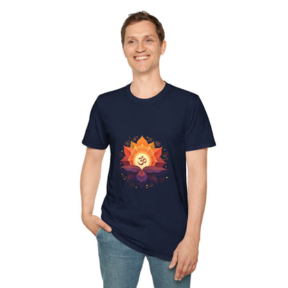 Yoga Lotus Unisex T-Shirt, Spiritual Tee, Meditation Apparel, Yoga Gifts, Zen Wear, OM Design Shirt