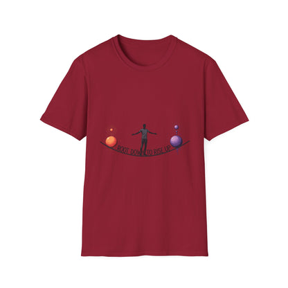 Balance Your Life Unisex Softstyle T-Shirt, Motivational Tee, Inspirational Shirt, Gift for Yoga Lovers, Mindfulness Apparel, Positive Vibes