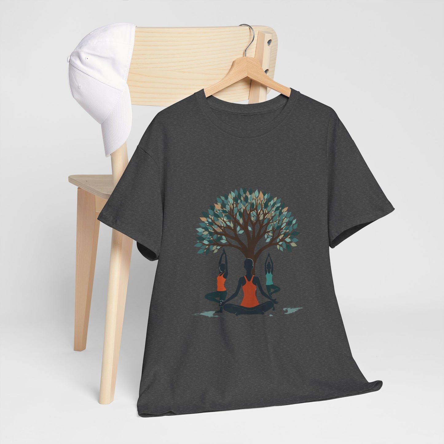 Yoga Tree Unisex Heavy Cotton Tee - Mindful Practice Shirt