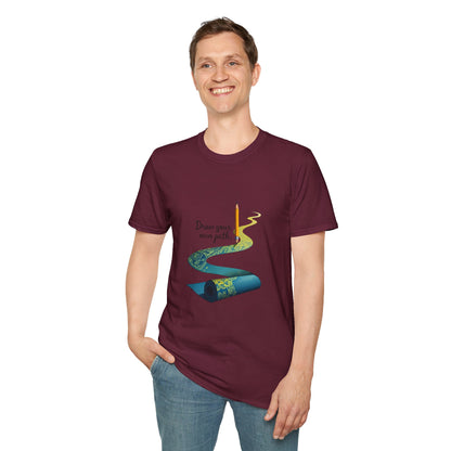 Inspirational T-Shirt, Draw Your Own Path Apparel, Softstyle Tee for Creatives, Motivational Gift, Unisex Fashion