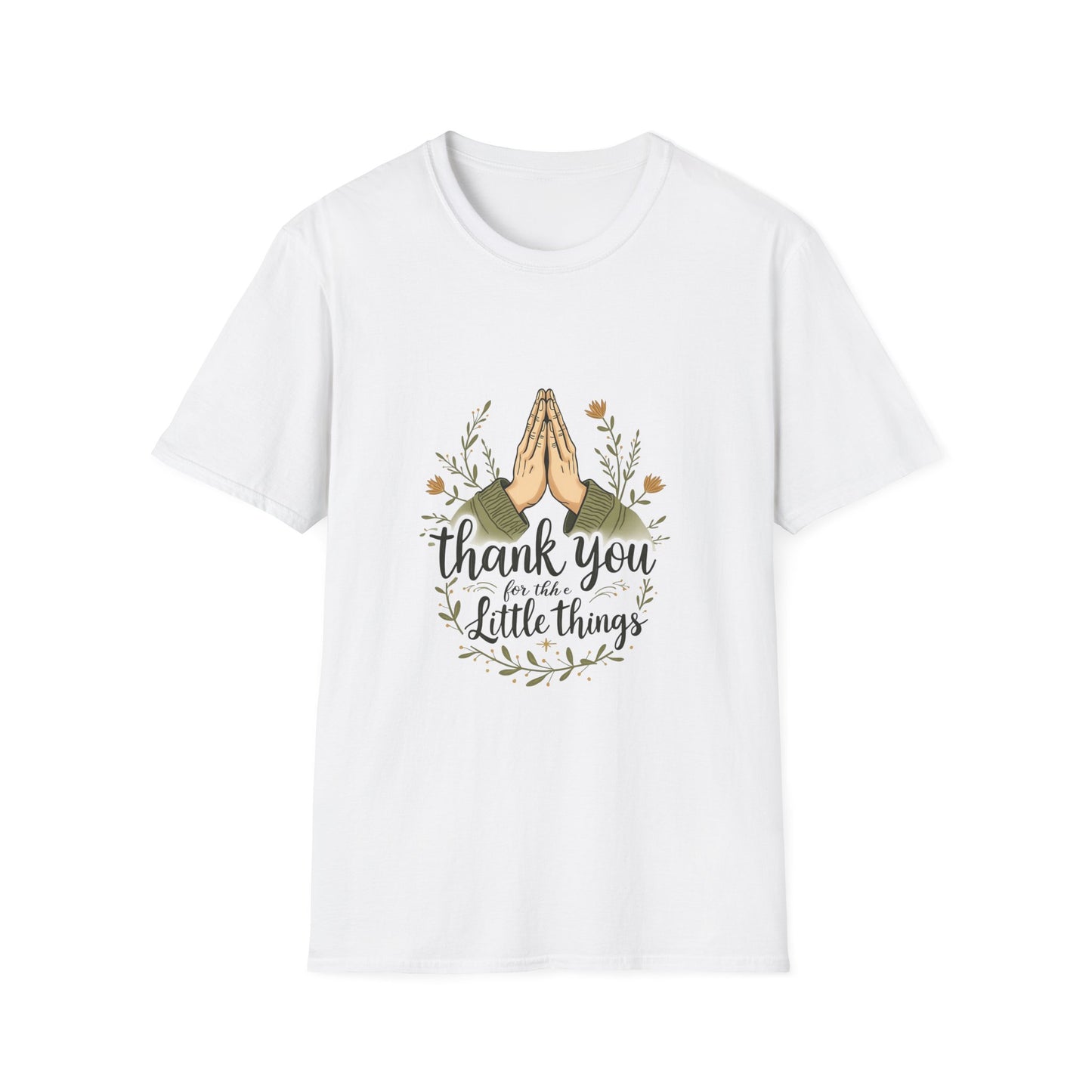 Thank You for the Little Things Unisex Softstyle T-Shirt - Gratitude Tee for Everyday Comfort
