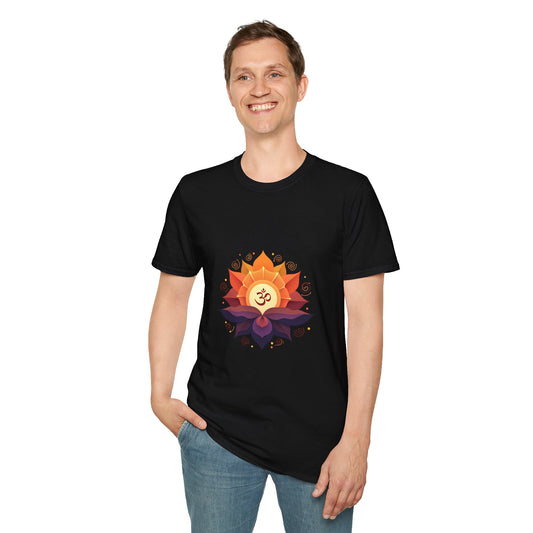 Yoga Lotus Unisex T-Shirt, Spiritual Tee, Meditation Apparel, Yoga Gifts, Zen Wear, OM Design Shirt