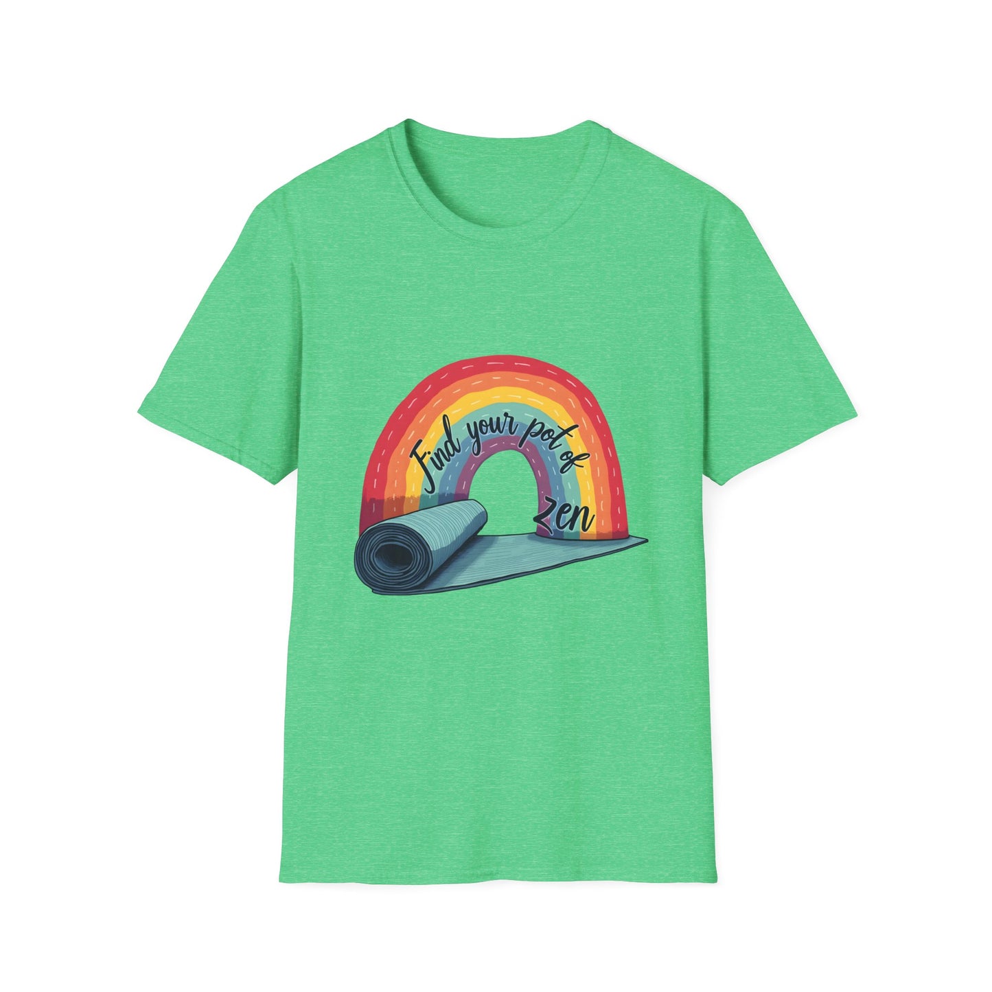Zen Yoga T-Shirt | Find Your Peace | Rainbow Graphic Tee | Unisex Softstyle | Perfect for Yoga Lovers, Mindfulness Gifts, Self-Care, [...]