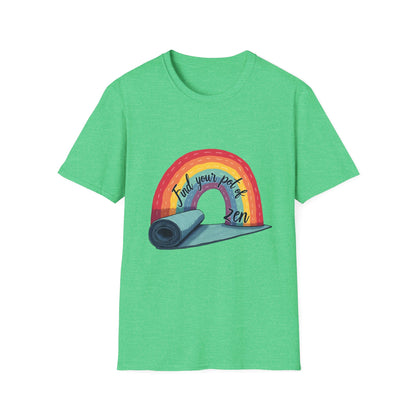 Zen Yoga T-Shirt | Find Your Peace | Rainbow Graphic Tee | Unisex Softstyle | Perfect for Yoga Lovers, Mindfulness Gifts, Self-Care, [...]