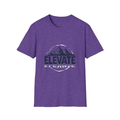 Adventure Awaits 'Elevate' Unisex Softstyle T-Shirt | Perfect for Nature Lovers, Outdoor Activities, Casual Wear, Gifts