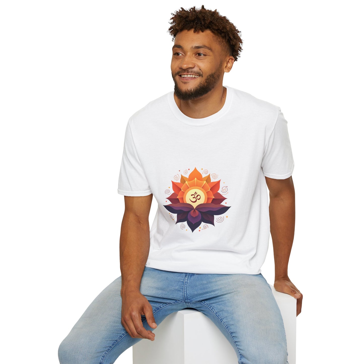 Yoga Lotus Unisex T-Shirt, Spiritual Tee, Meditation Apparel, Yoga Gifts, Zen Wear, OM Design Shirt