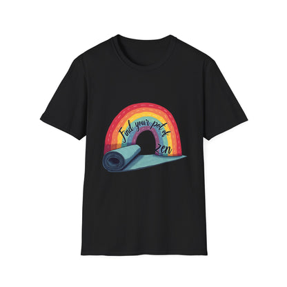 Zen Yoga T-Shirt | Find Your Peace | Rainbow Graphic Tee | Unisex Softstyle | Perfect for Yoga Lovers, Mindfulness Gifts, Self-Care, [...]