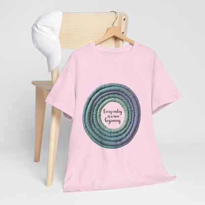 Inspirational Unisex Heavy Cotton Tee, Everyday blessing shirt, Motivational T-shirt, Gift for her, Positive vibes apparel
