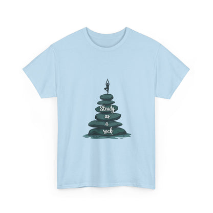 Zen Inspired Unisex Tee | Steady as a Rock Shirt, Gift for Nature Lovers, Mindfulness Apparel, Casual Wear, Relaxation T-Shirt