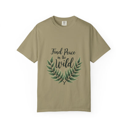 Unisex Peaceful Nature T-Shirt - Find Peace in the Wild, Eco-Friendly Gift, Nature Lover Apparel, Casual Wear, Outdoor Events