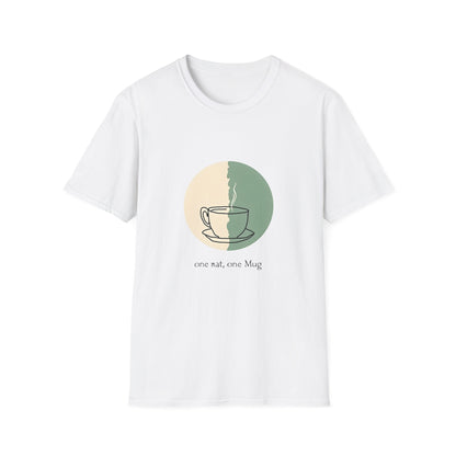 Cozy Coffee Lover T-Shirt, Unisex Tee, Softstyle Graphic Shirt, Gift for Coffee Enthusiasts, Casual Wear, Homebrew Apparel