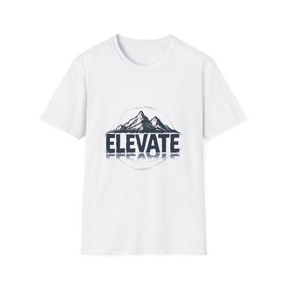 Adventure Awaits 'Elevate' Unisex Softstyle T-Shirt | Perfect for Nature Lovers, Outdoor Activities, Casual Wear, Gifts