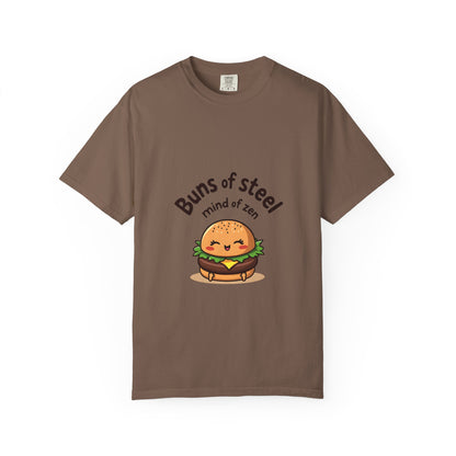 Buns of Steel T-Shirt, Cute Fitness Shirt, Unisex Graphic Tee, Gift for Foodies, Motivational T-Shirt, Comfortable Wear