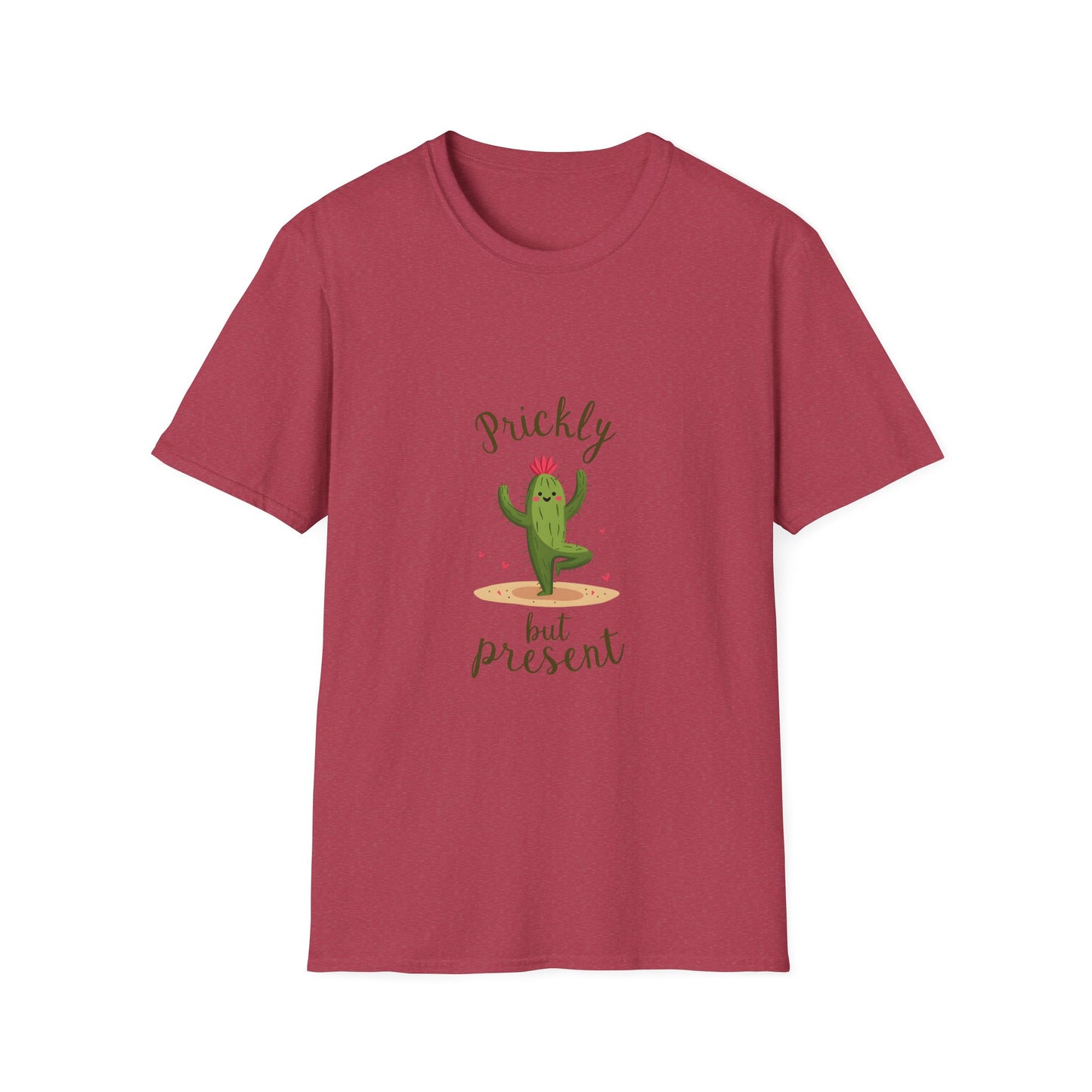 Prickly but Present Cactus T-Shirt | Fun Graphic Tee for Nature Lovers | Perfect Gift for Occasions & Everyday Wear