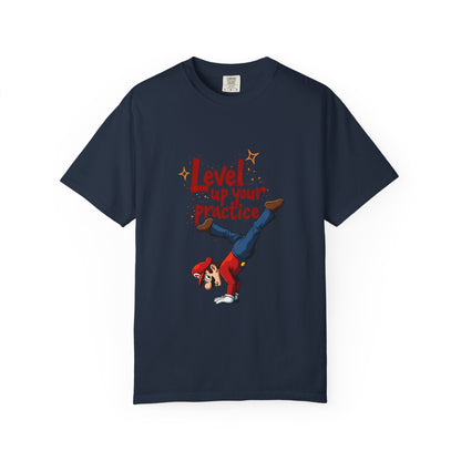 Level Up Your Practice T-Shirt, Unisex Casual Tee, Fun Motivational Shirt, Gift for Gamers, Unique Workout Top