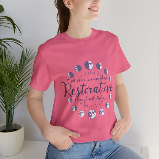 Restorative Peace Unisex T-Shirt - Spiritual Affirmation Tee for Mindfulness