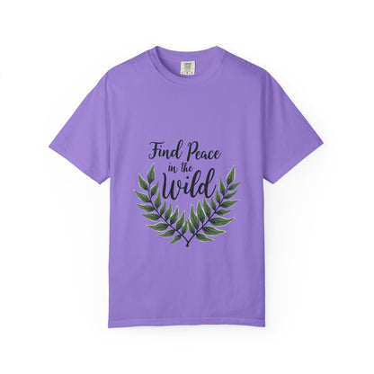 Unisex Peaceful Nature T-Shirt - Find Peace in the Wild, Eco-Friendly Gift, Nature Lover Apparel, Casual Wear, Outdoor Events