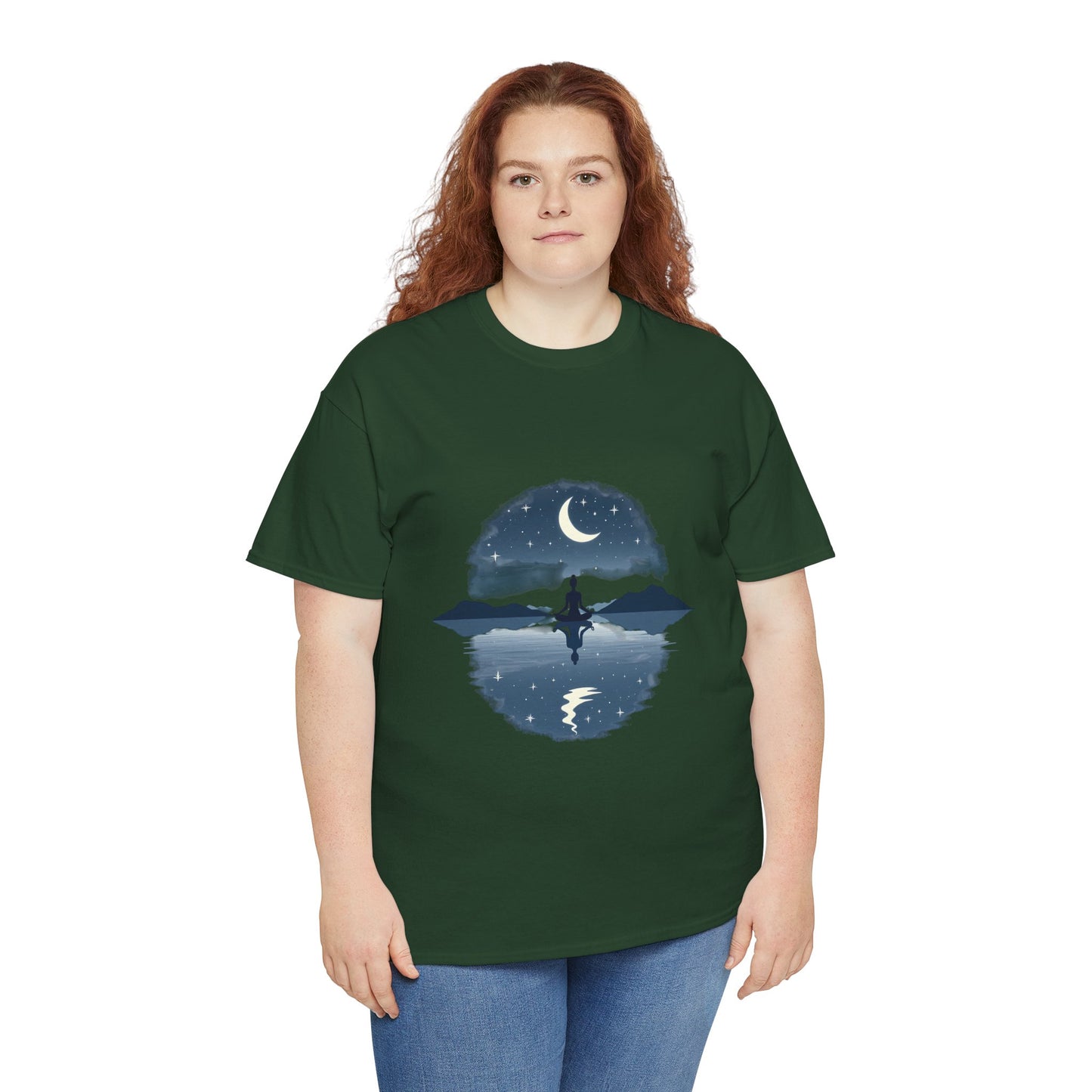 Moonlit Reflection Unisex Heavy Cotton Tee