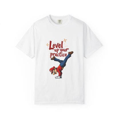 Level Up Your Practice T-Shirt, Unisex Casual Tee, Fun Motivational Shirt, Gift for Gamers, Unique Workout Top
