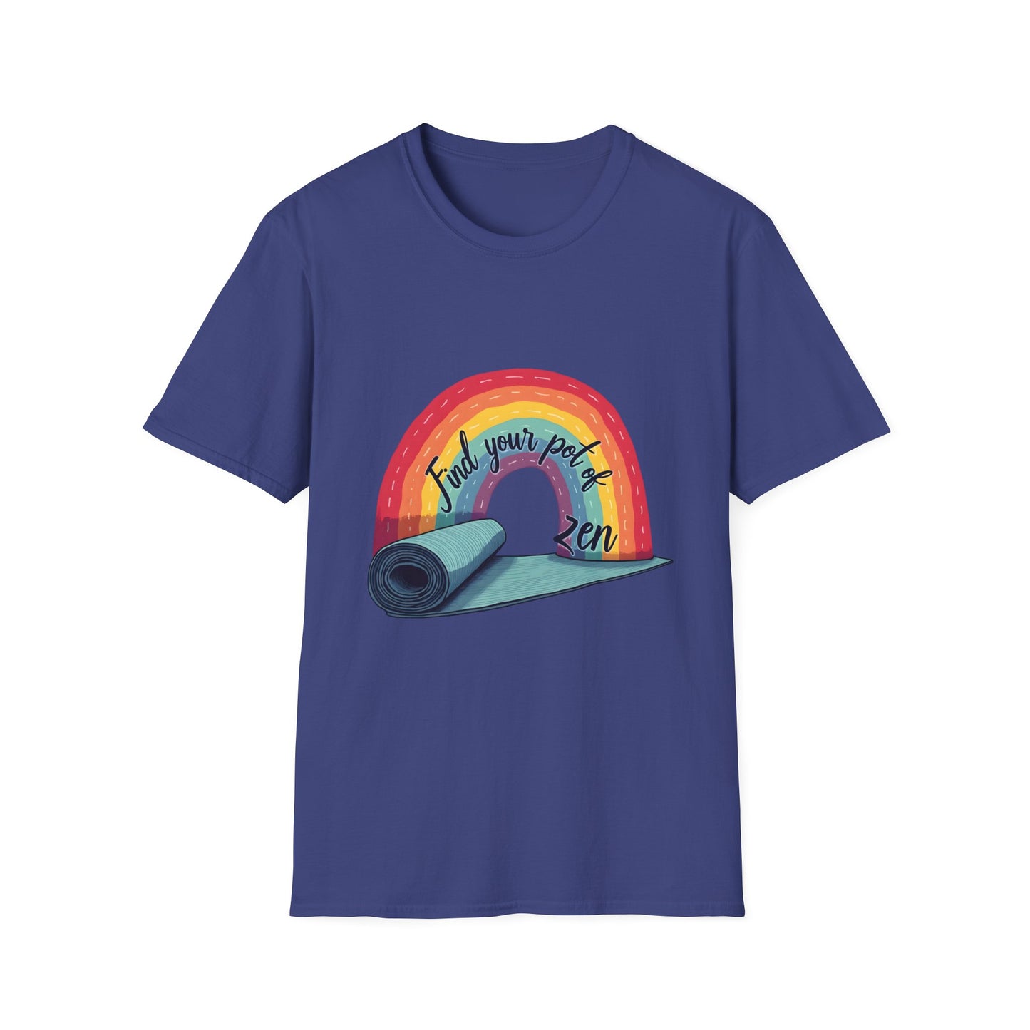 Zen Yoga T-Shirt | Find Your Peace | Rainbow Graphic Tee | Unisex Softstyle | Perfect for Yoga Lovers, Mindfulness Gifts, Self-Care, [...]
