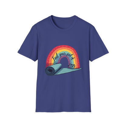 Zen Yoga T-Shirt | Find Your Peace | Rainbow Graphic Tee | Unisex Softstyle | Perfect for Yoga Lovers, Mindfulness Gifts, Self-Care, [...]