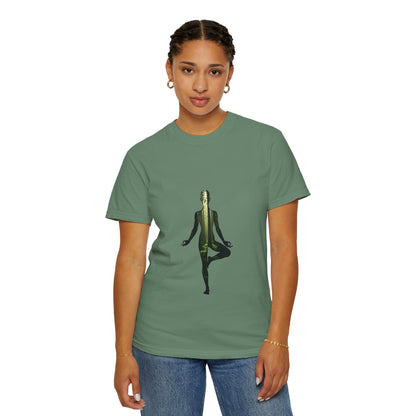 Unisex Yoga Meditation T-Shirt, Relaxed Fit Tee, Mindfulness Apparel, Gift for Yogis, Spiritual Fashion, Wellness Clothing