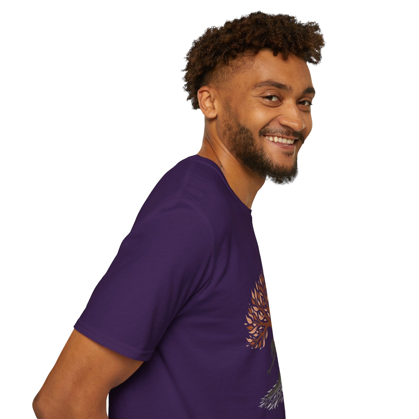 Yoga Tree Unisex Softstyle T-Shirt - Relaxing Nature Design