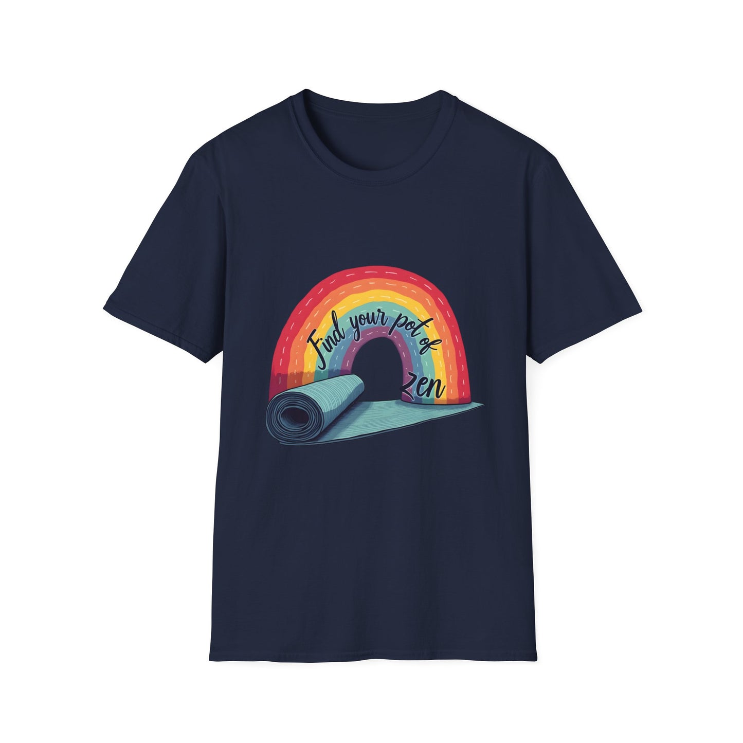 Zen Yoga T-Shirt | Find Your Peace | Rainbow Graphic Tee | Unisex Softstyle | Perfect for Yoga Lovers, Mindfulness Gifts, Self-Care, [...]