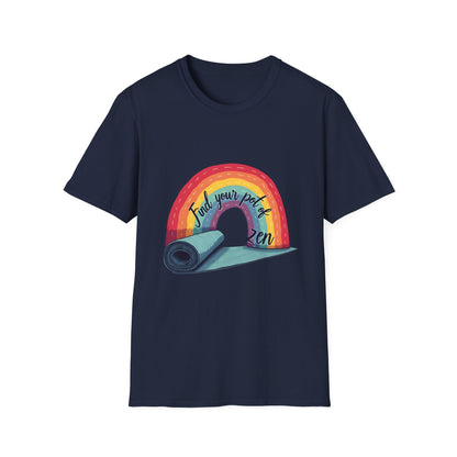 Zen Yoga T-Shirt | Find Your Peace | Rainbow Graphic Tee | Unisex Softstyle | Perfect for Yoga Lovers, Mindfulness Gifts, Self-Care, [...]