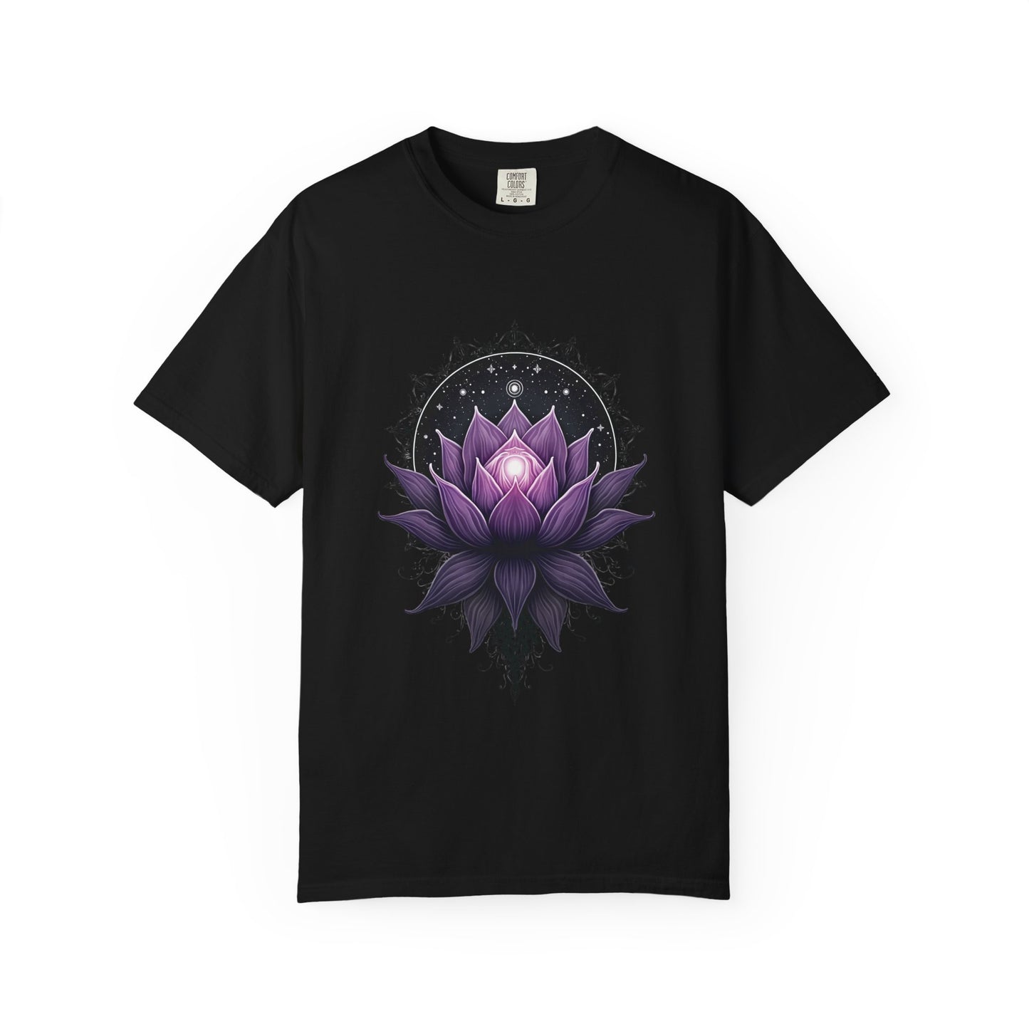 Purple Lotus Unisex T-Shirt - Boho Style for Spiritual Vibes