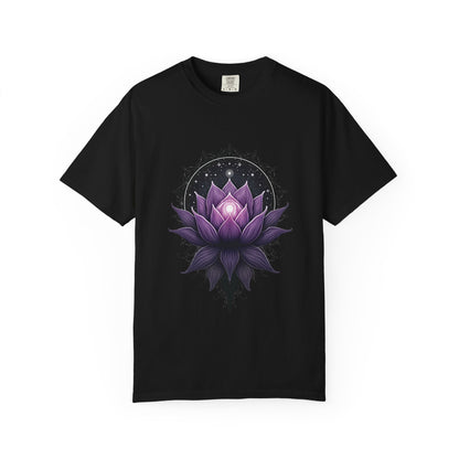Purple Lotus Unisex T-Shirt - Boho Style for Spiritual Vibes