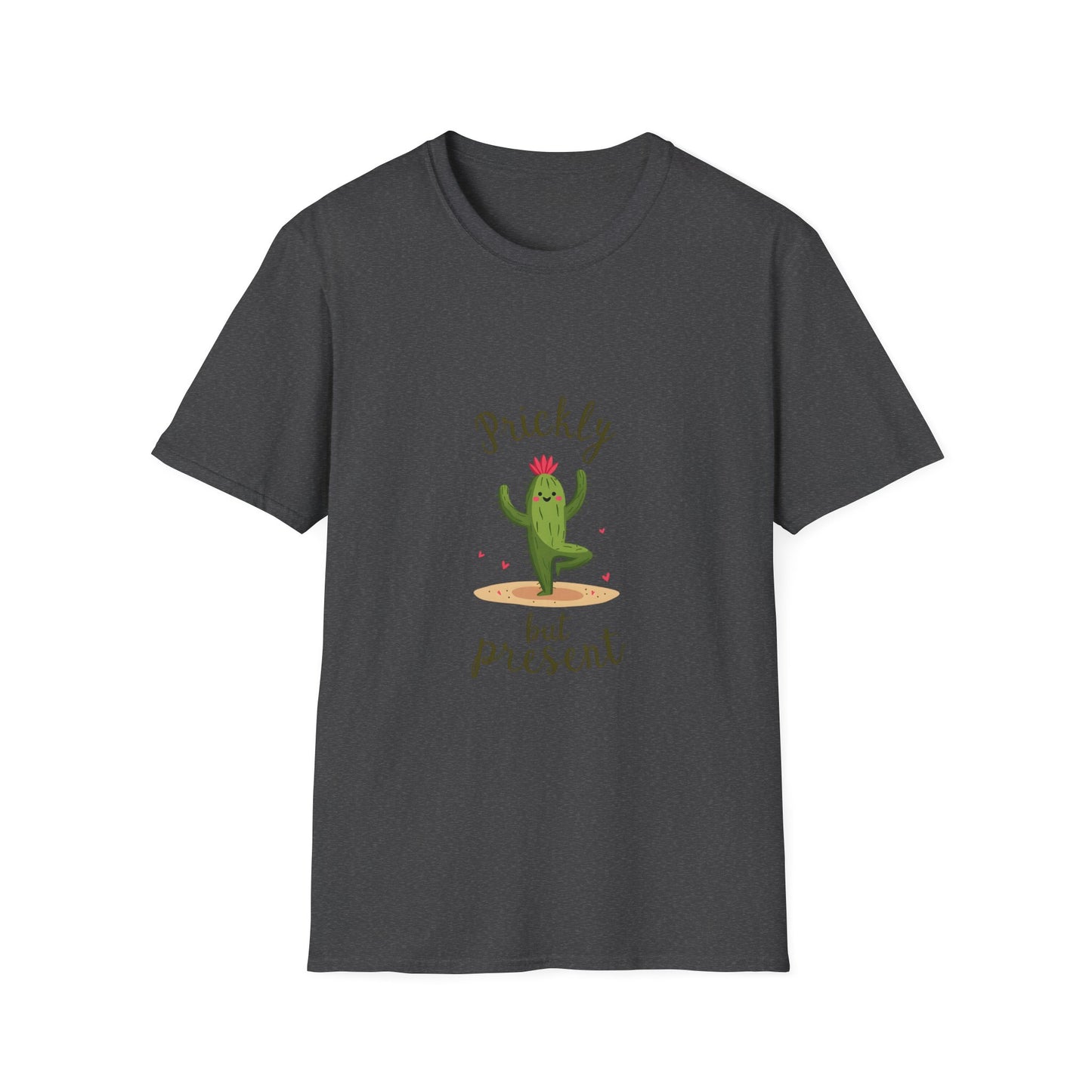Prickly but Present Cactus T-Shirt | Fun Graphic Tee for Nature Lovers | Perfect Gift for Occasions & Everyday Wear