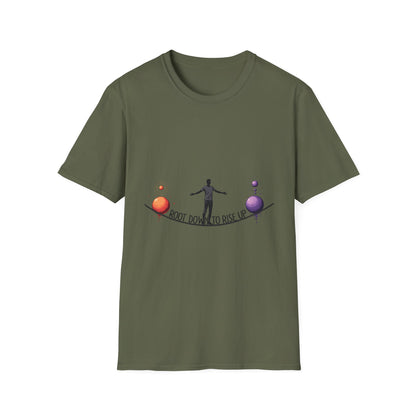 Balance Your Life Unisex Softstyle T-Shirt, Motivational Tee, Inspirational Shirt, Gift for Yoga Lovers, Mindfulness Apparel, Positive Vibes