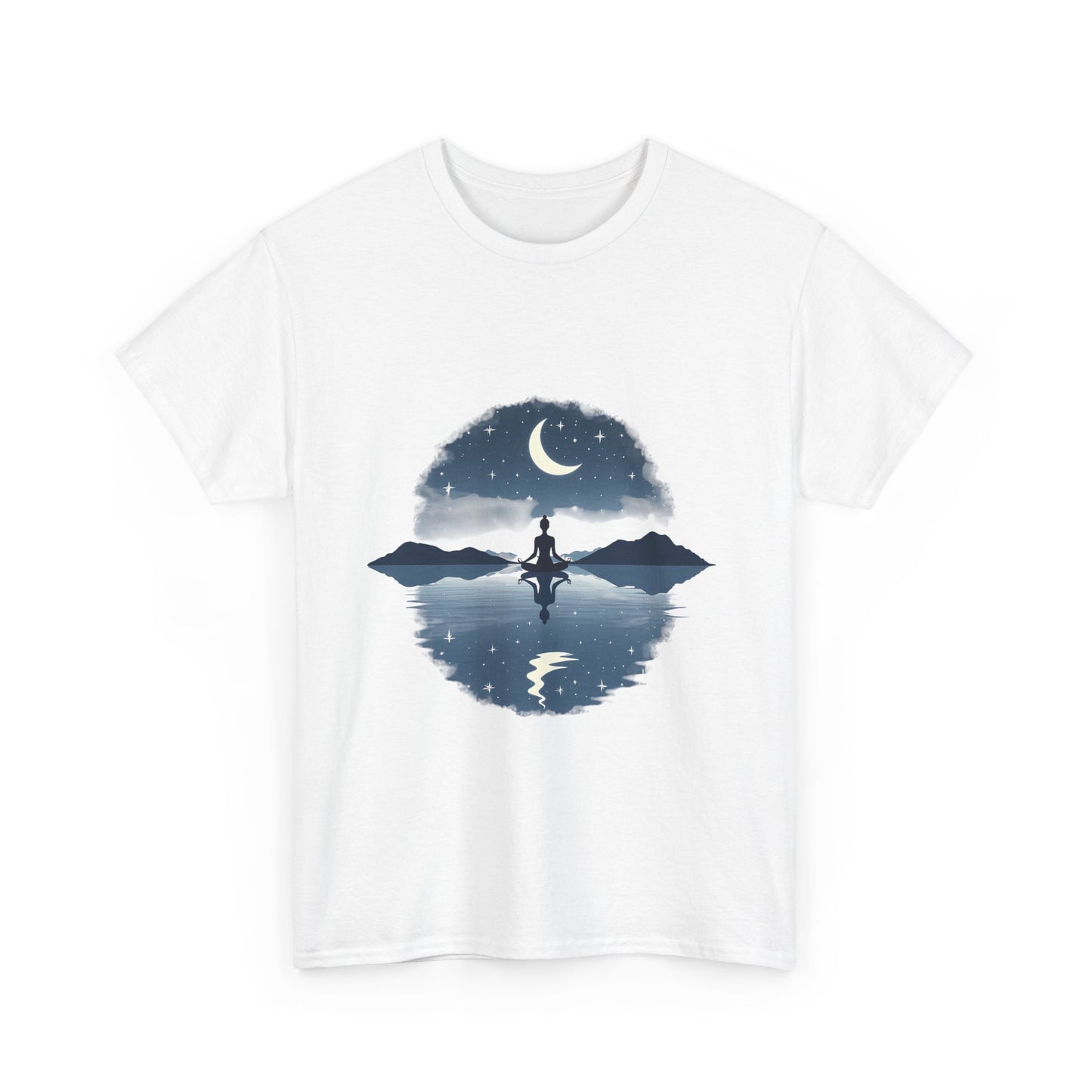 Moonlit Reflection Unisex Heavy Cotton Tee