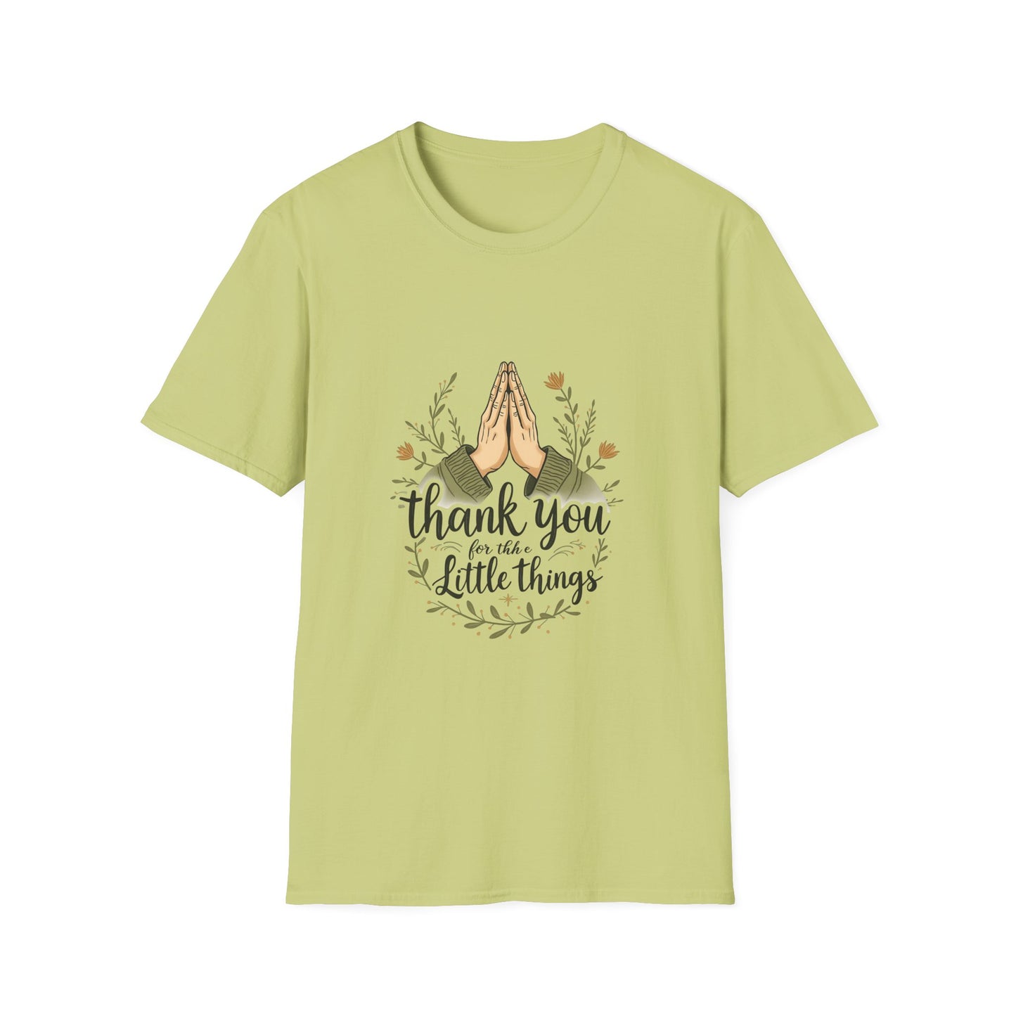 Thank You for the Little Things Unisex Softstyle T-Shirt - Gratitude Tee for Everyday Comfort