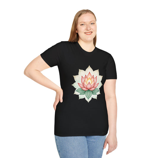 Lotus Mandala T-Shirt for Yoga Enthusiasts