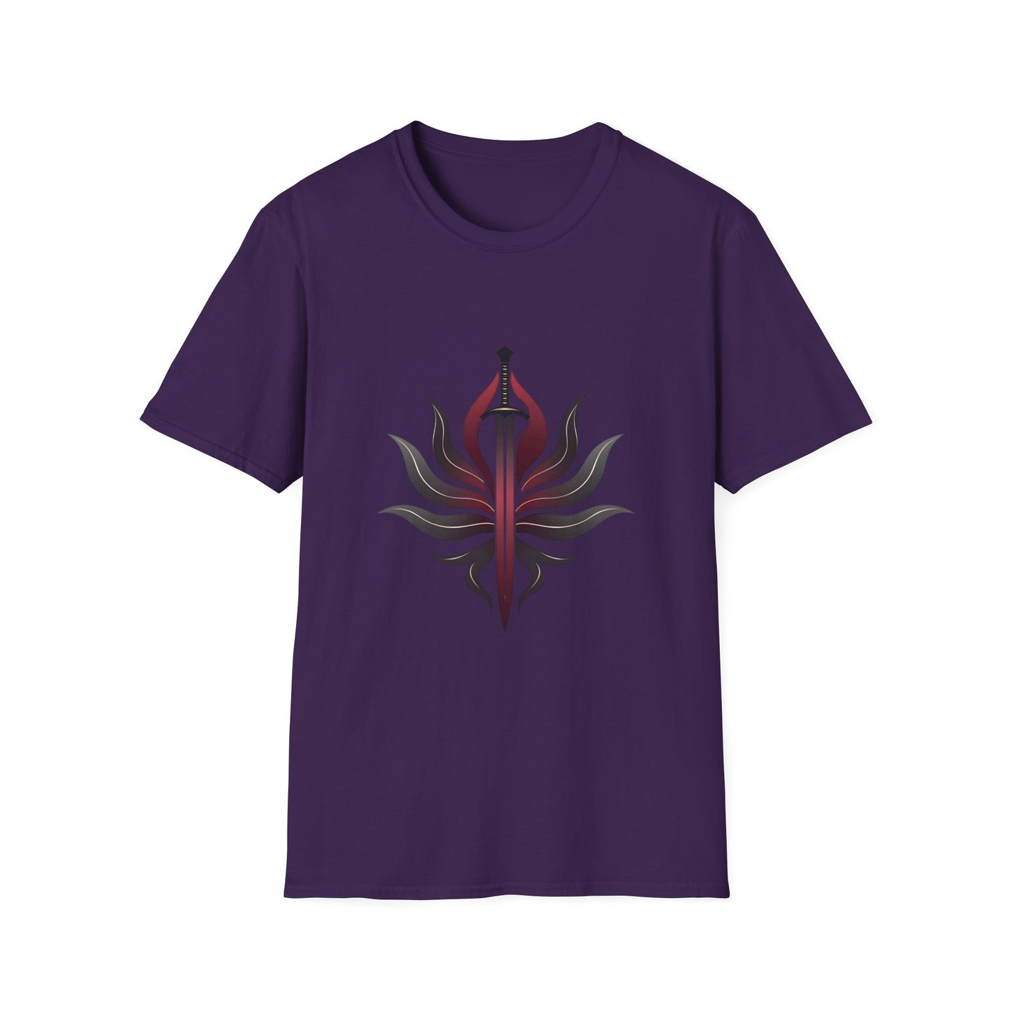 Stylish Unisex Graphic Tee with Sword Design, Casual Wear, Perfect for Gamers, Unique Gift for Birthdays, Summer Festivals