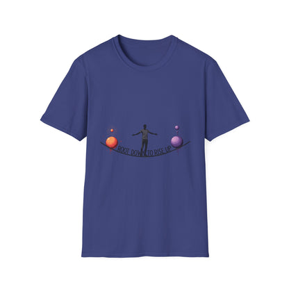 Balance Your Life Unisex Softstyle T-Shirt, Motivational Tee, Inspirational Shirt, Gift for Yoga Lovers, Mindfulness Apparel, Positive Vibes