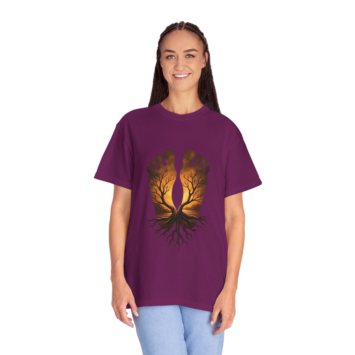 Nature-Inspired Unisex T-Shirt with Tree and Footprint Design | Eco-Friendly, Gift for Nature Lovers, Bohemian Style, Soul Connection [...]