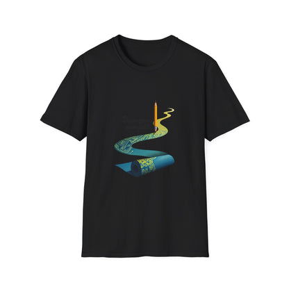 Inspirational T-Shirt, Draw Your Own Path Apparel, Softstyle Tee for Creatives, Motivational Gift, Unisex Fashion