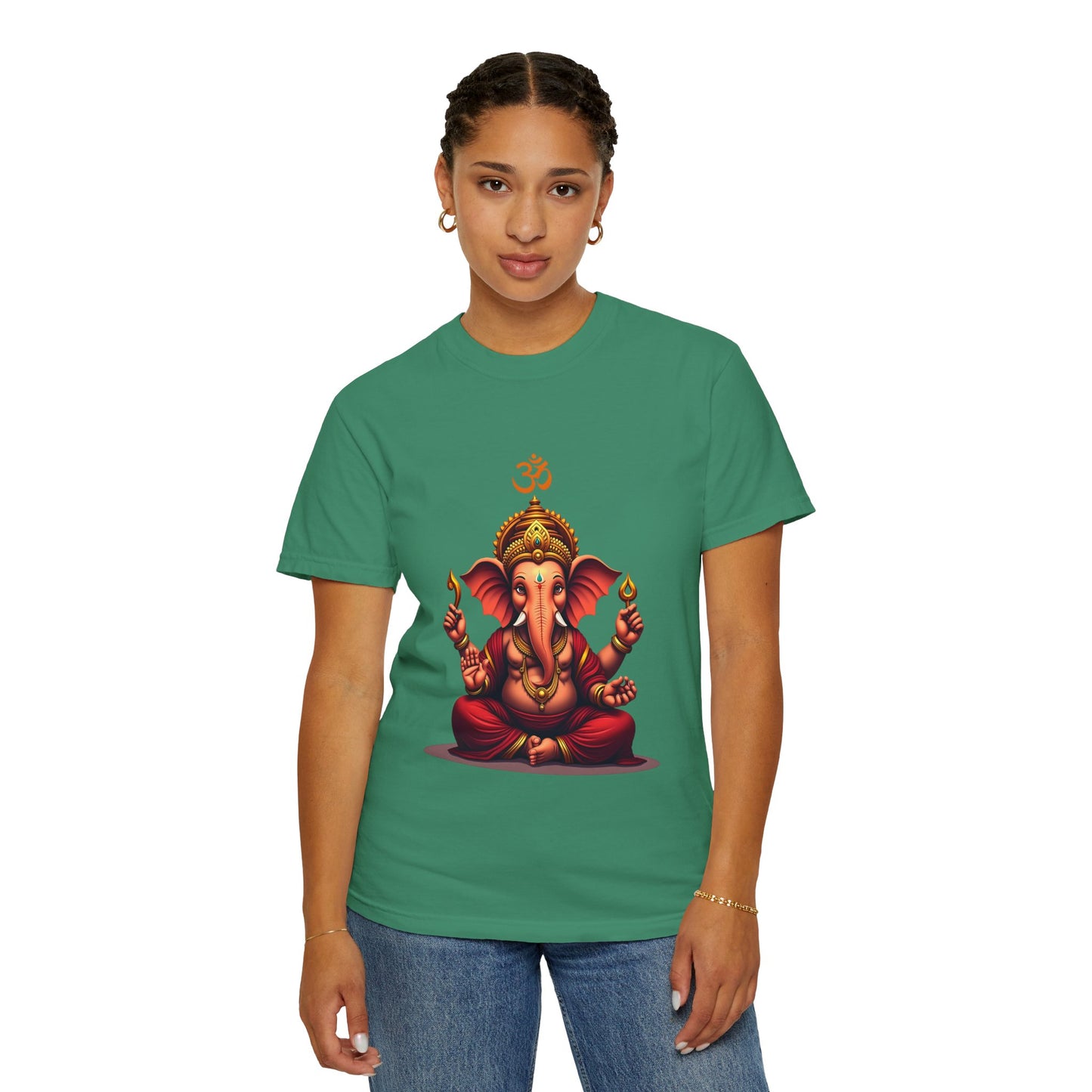 Ganesh Spiritual Unisex T-shirt, Eco-Friendly Tee, Yoga Apparel, Meditation Gift, Bohemian Style
