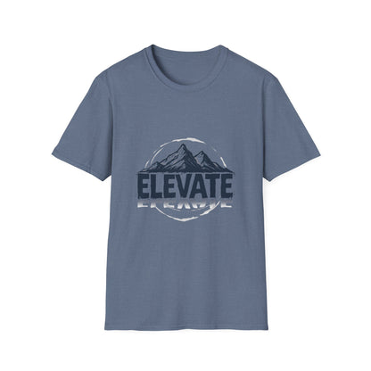 Adventure Awaits 'Elevate' Unisex Softstyle T-Shirt | Perfect for Nature Lovers, Outdoor Activities, Casual Wear, Gifts