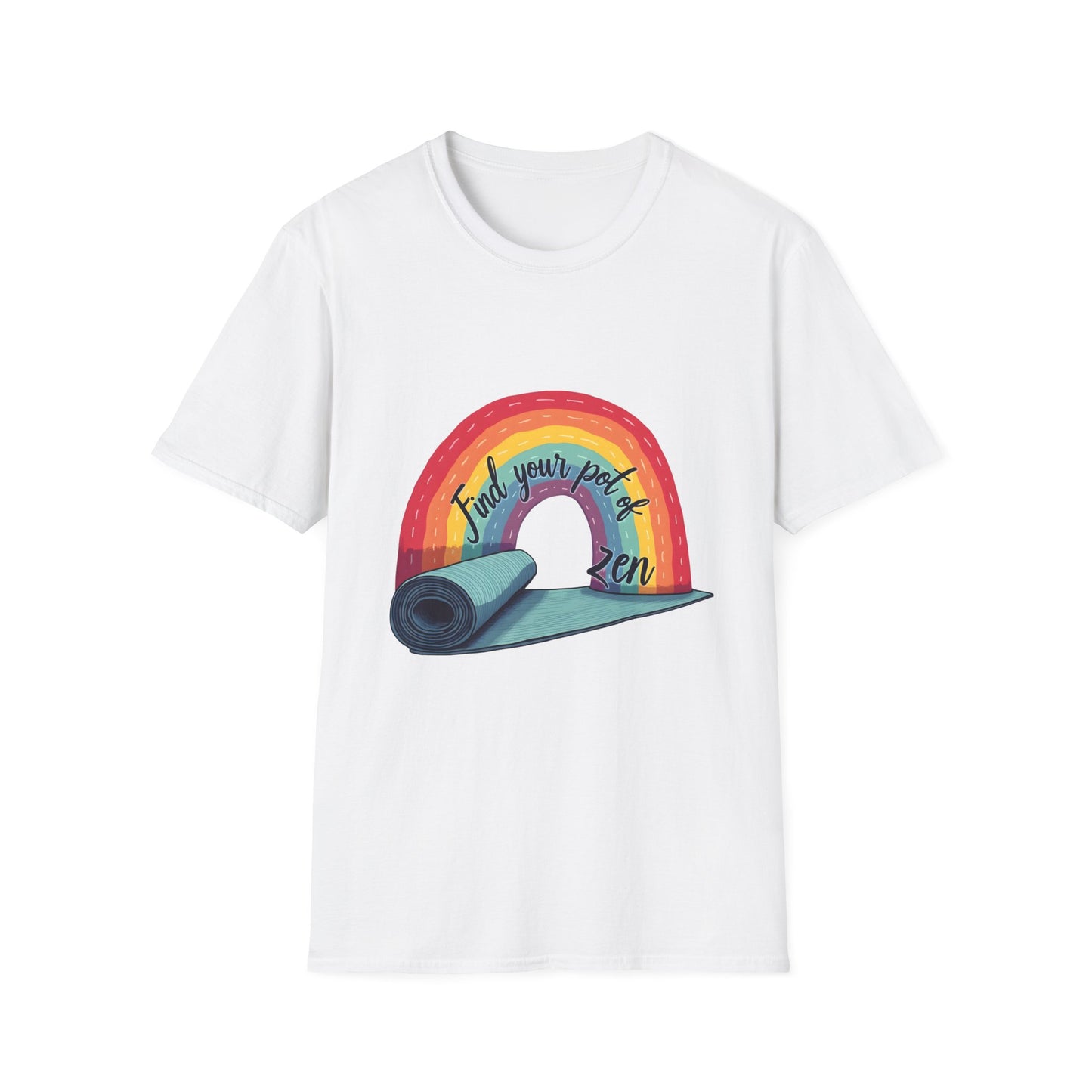 Zen Yoga T-Shirt | Find Your Peace | Rainbow Graphic Tee | Unisex Softstyle | Perfect for Yoga Lovers, Mindfulness Gifts, Self-Care, [...]
