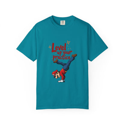 Level Up Your Practice T-Shirt, Unisex Casual Tee, Fun Motivational Shirt, Gift for Gamers, Unique Workout Top