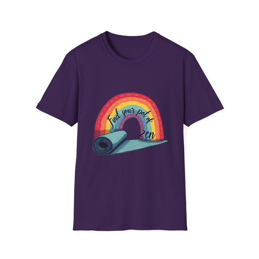 Zen Yoga T-Shirt | Find Your Peace | Rainbow Graphic Tee | Unisex Softstyle | Perfect for Yoga Lovers, Mindfulness Gifts, Self-Care, [...]