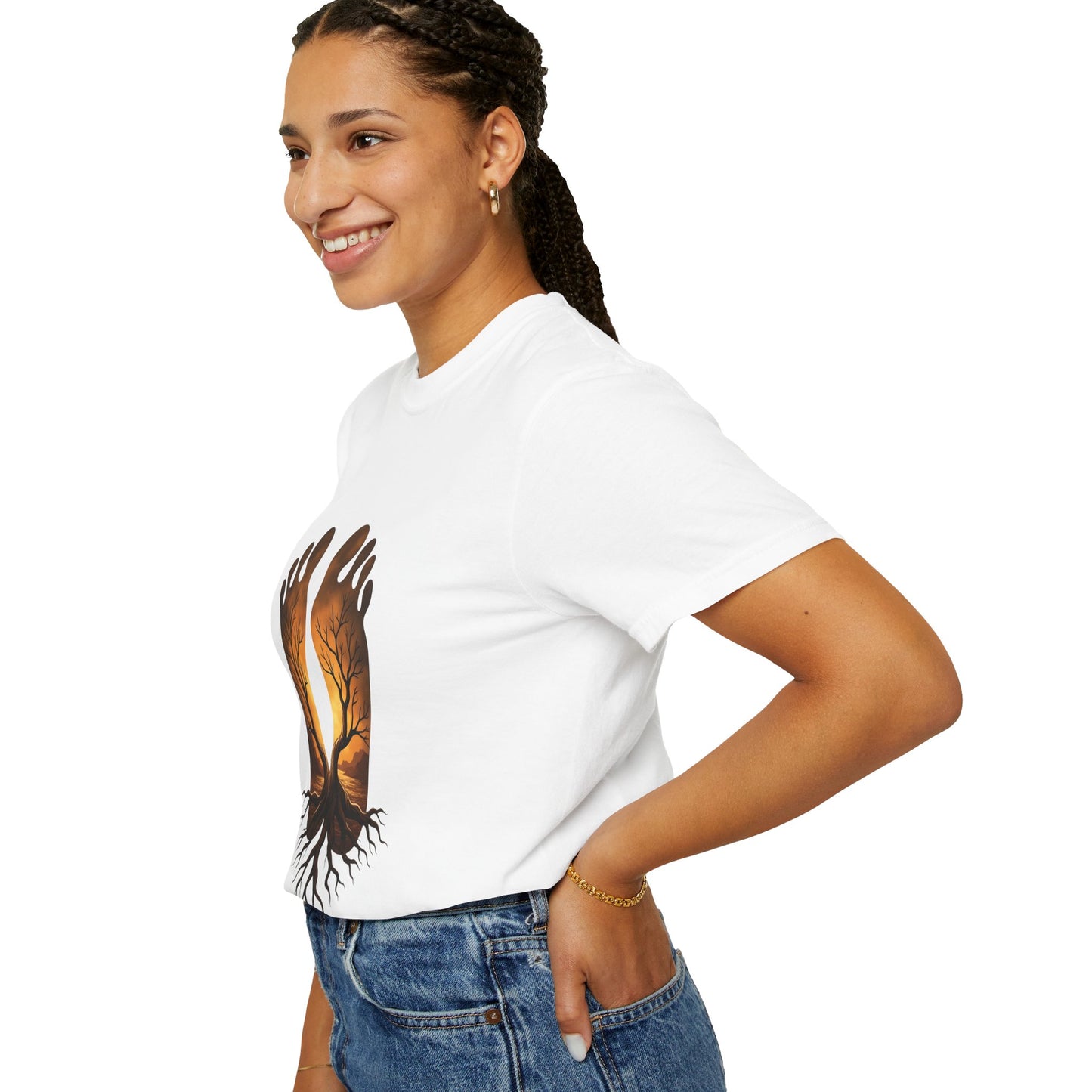 Nature-Inspired Unisex T-Shirt with Tree and Footprint Design | Eco-Friendly, Gift for Nature Lovers, Bohemian Style, Soul Connection [...]