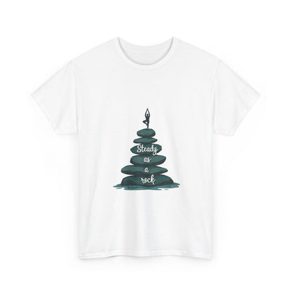 Zen Inspired Unisex Tee | Steady as a Rock Shirt, Gift for Nature Lovers, Mindfulness Apparel, Casual Wear, Relaxation T-Shirt